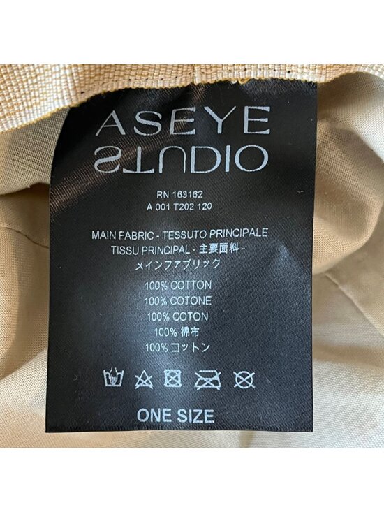 NWT ASEYE STUDIO Jackie Vintage Baseball Cap Khaki One Size main image 7